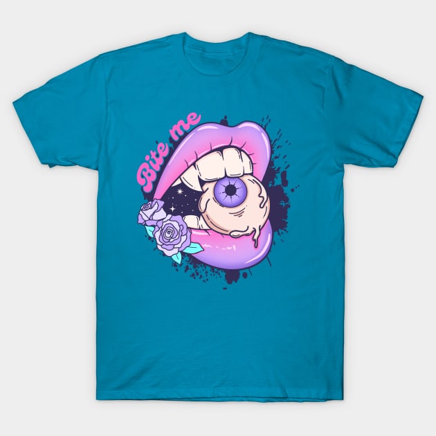 Bite Me T-Shirt by Mad Panda